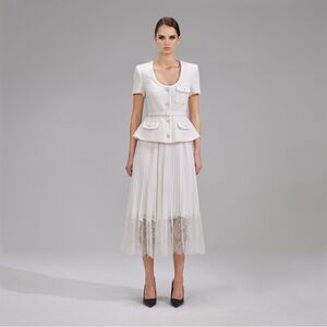 Self-Portrait White Lace Dress